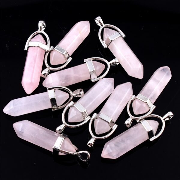 Collar de cuarzo rosa